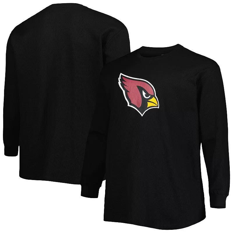 Mens Fanatics Black Arizona Cardinals Big and Tall Thermal Long Sleeve T-shirt Product Image