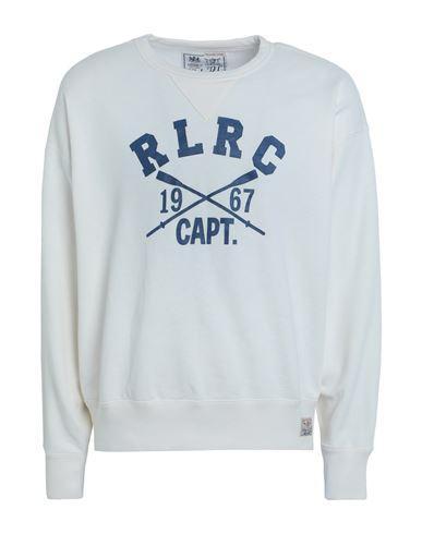 POLO RALPH LAUREN Vintage Fit Fleece Graphic Sweatshirt Man Sweatshirt Off White Size L Cotton, Poly Product Image