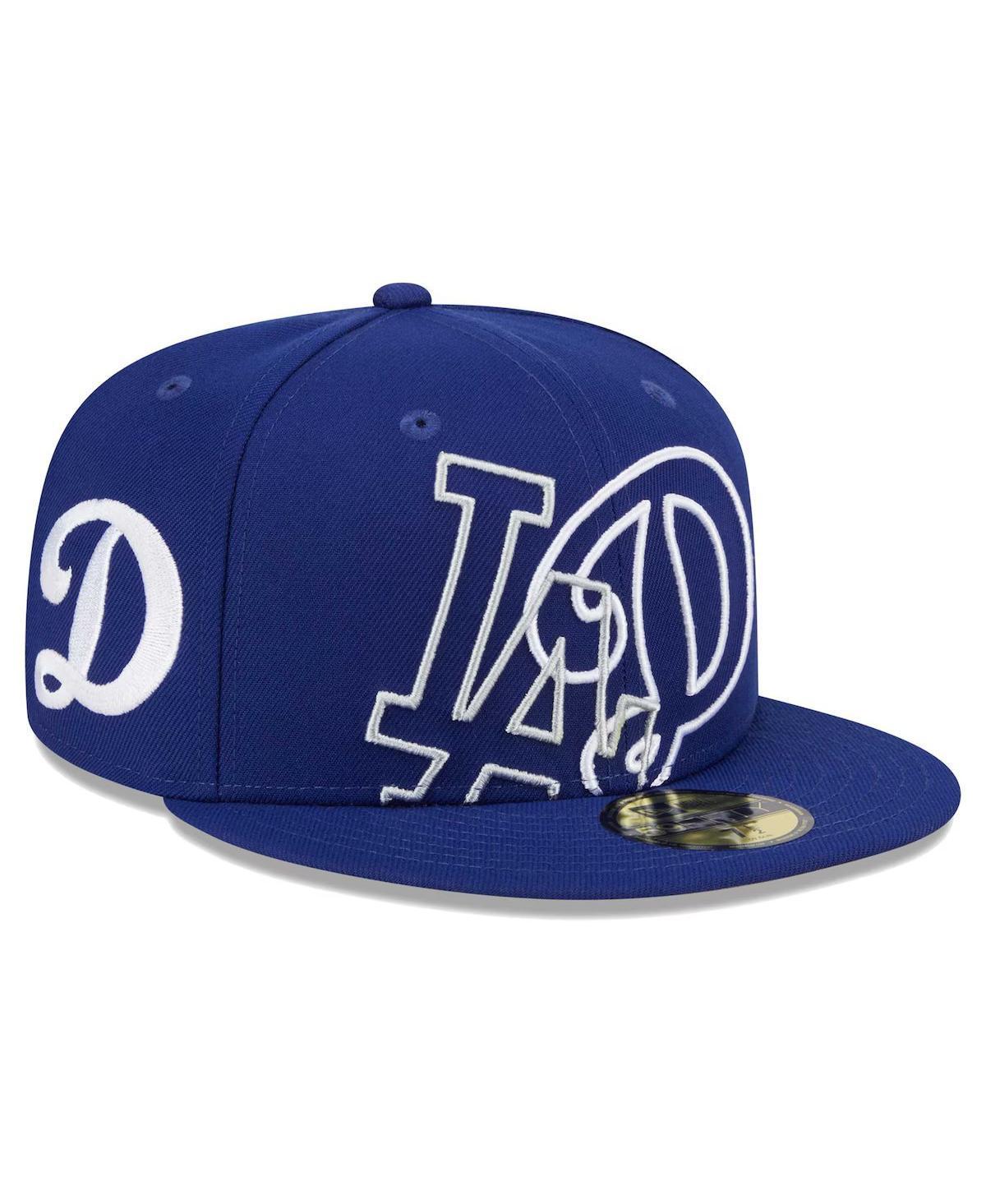 Mens New Era Royal Los Angeles Dodgers Game Day Overlap 59FIFTY Fitted Hat Product Image