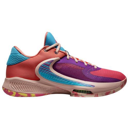 Nike Mens Giannis Antetokounmpo Zoom Freak 4 - Shoes Purple/Blue/Pink Product Image