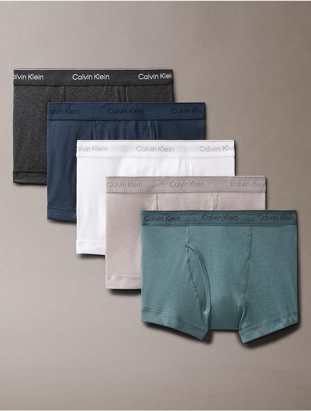 Calvin Klein Mens Cotton Classics 5-Pack Trunk - Multi - S Product Image