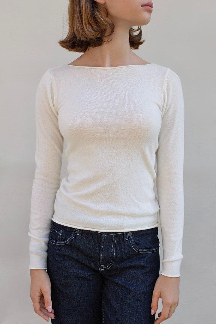 Boat neck sweater Product Image