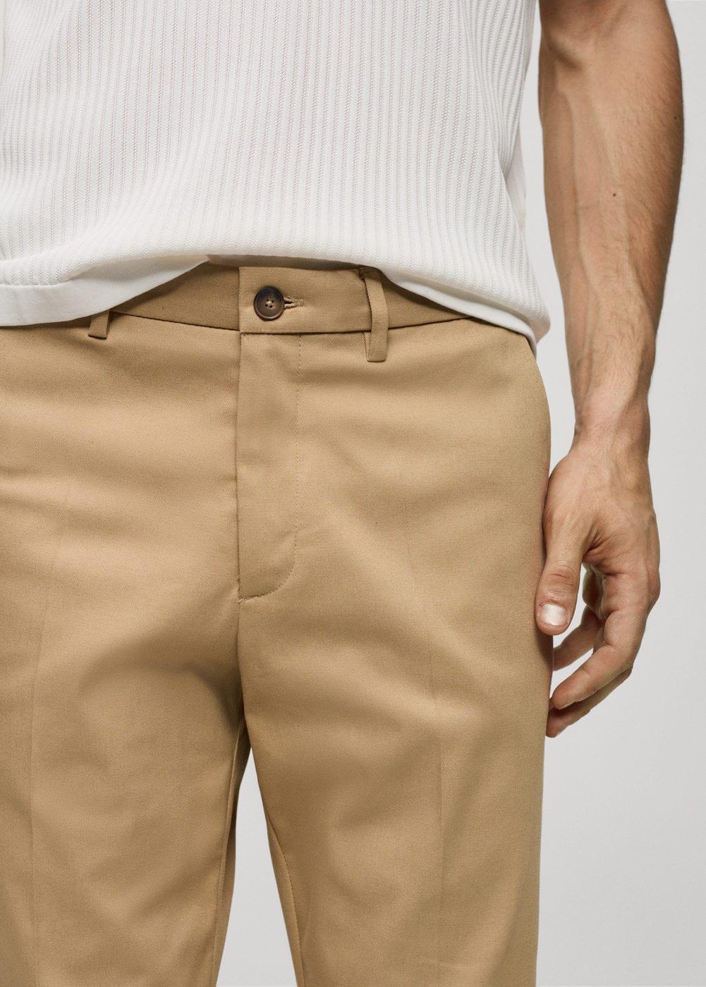 MANGO MAN - Slim fit chino trousers medium brownMen Product Image