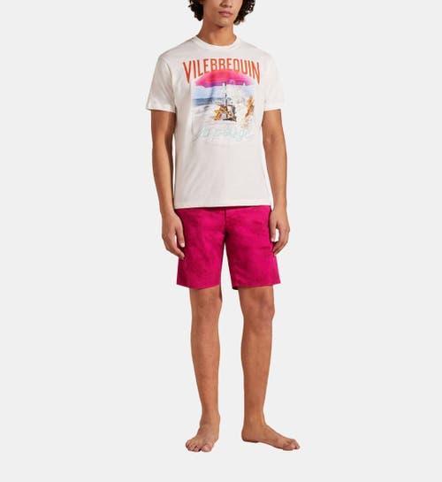 Mens Wave Beach Cotton T-Shirt Product Image