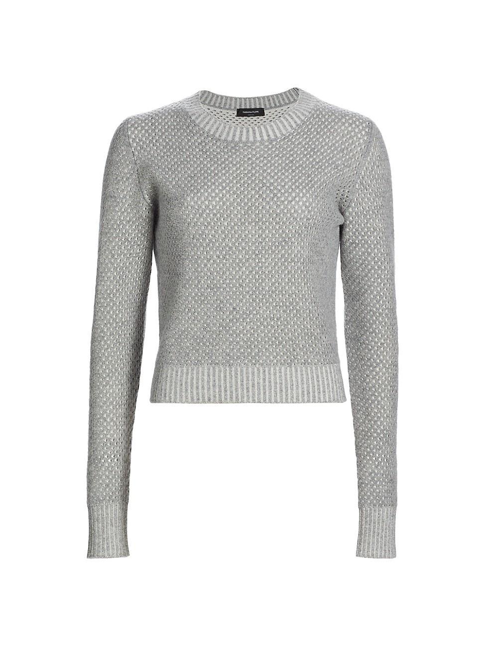 Womens Bicolor Wool-Blend Sweater Product Image