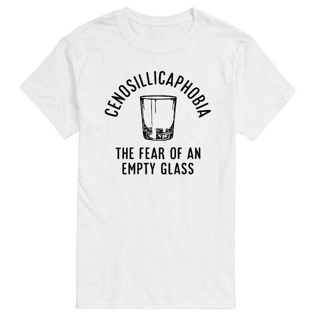 Big & Tall Cenosillicaphobia Empty Glass Graphic Tee, Mens Product Image