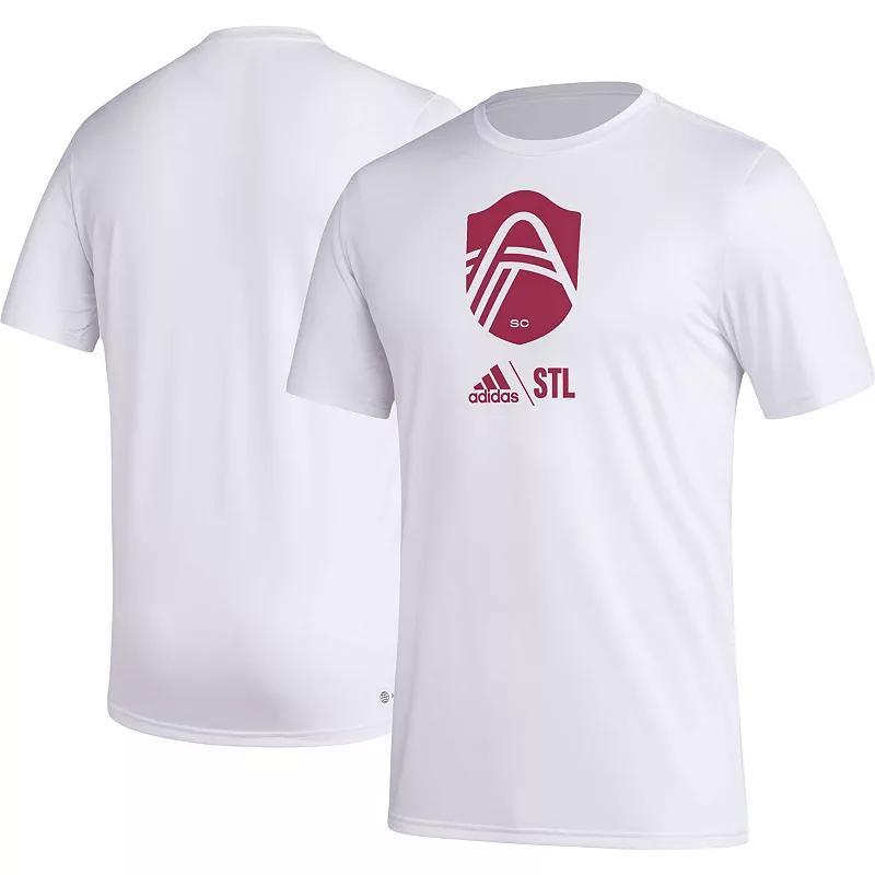 Mens adidas White St. Louis City SC Icon AEROREADY T-Shirt Product Image