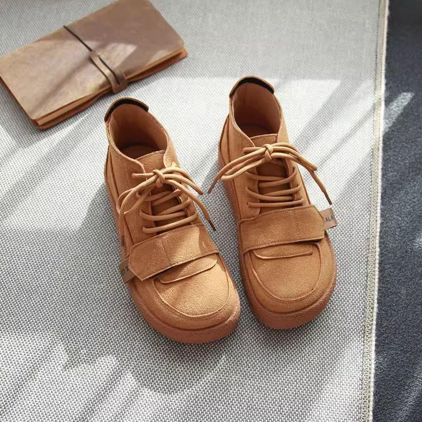 Platform Lace-Up Shoes Product Image