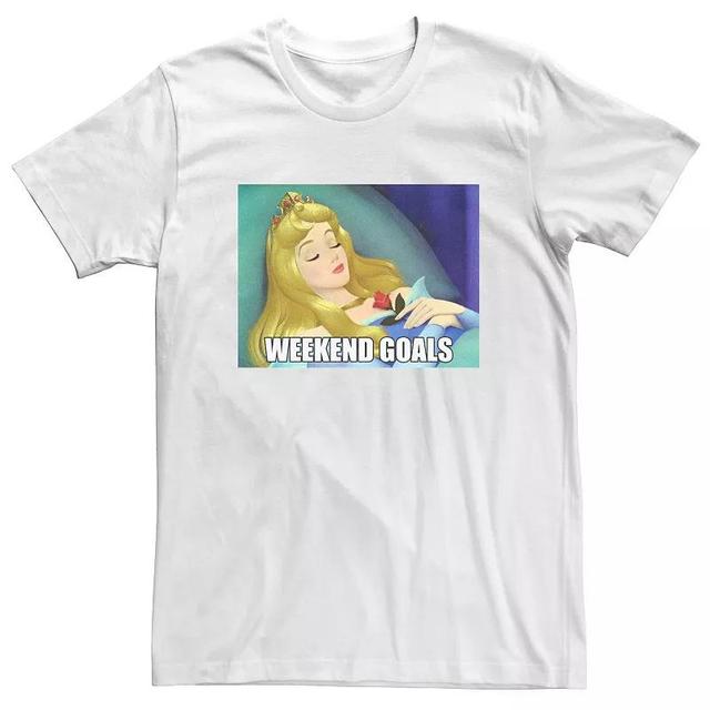 Mens Sleeping Beauty Aurora Weekend Goals Meme Tee Product Image