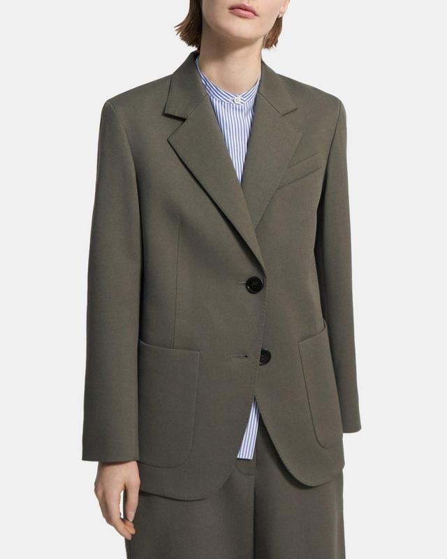 Cotton-Wool Twill Blazer Product Image