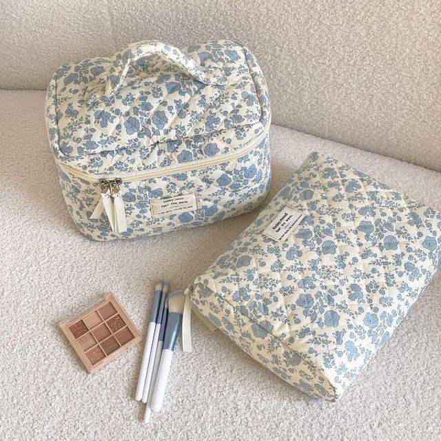 Floral Fabric Pouch / Makeup Bag / Clutch Product Image