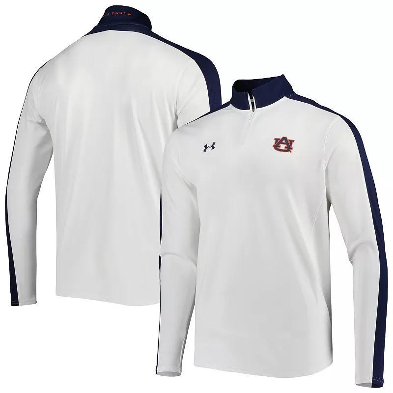 Mens Under Armour Auburn Tigers Lightweight Mock Neck Performance Quarter-Zip Jacket Product Image