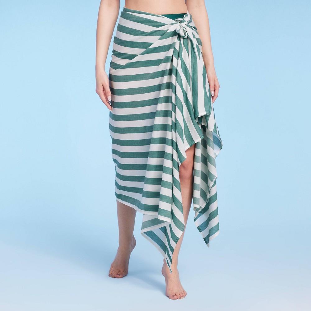 Womens Long Cover Up Sarong - Shade & Shore Striped One Size Product Image