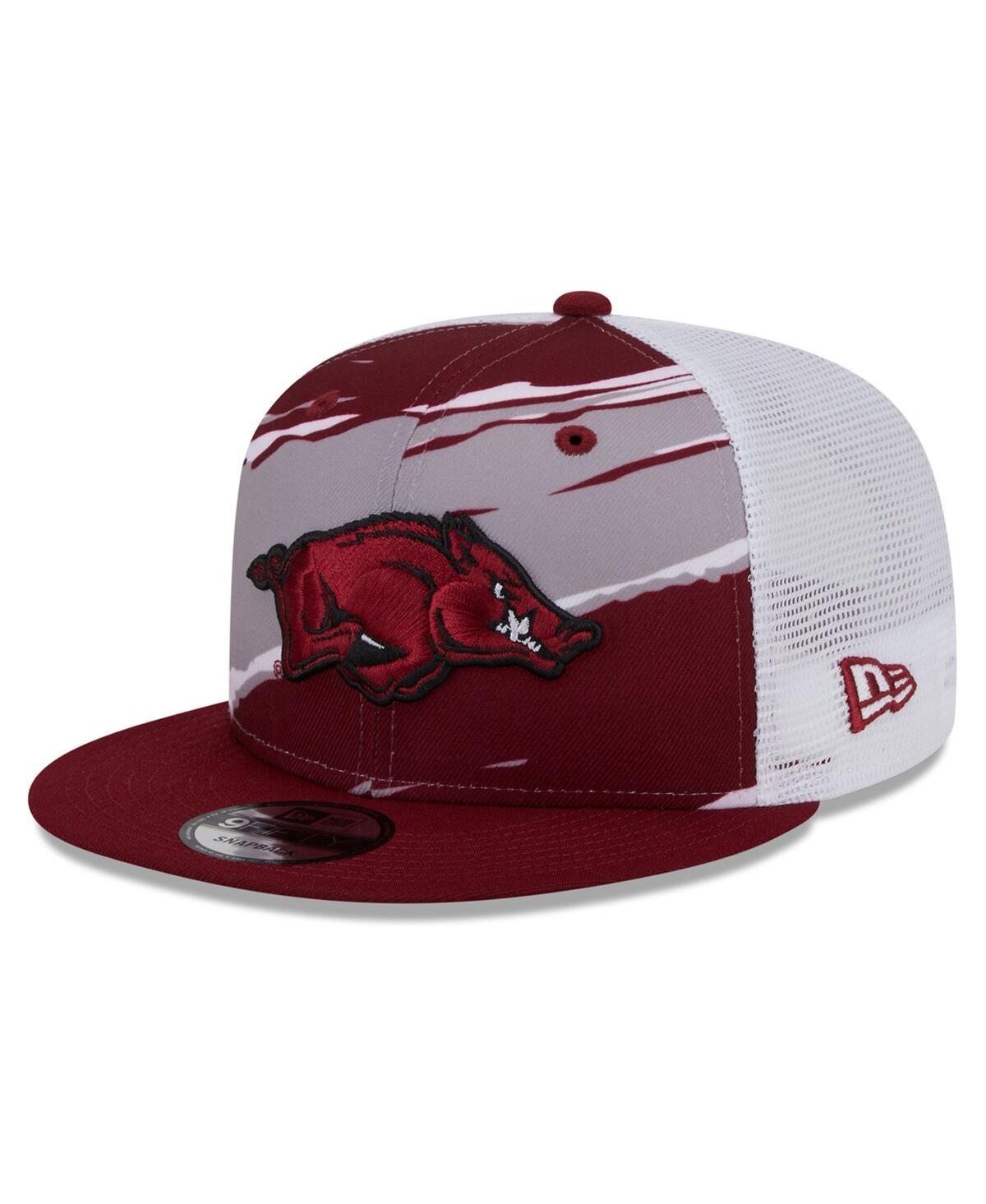 Mens New Era Cardinal Arkansas Razorbacks Tear Trucker 9FIFTY Snapback Hat Product Image