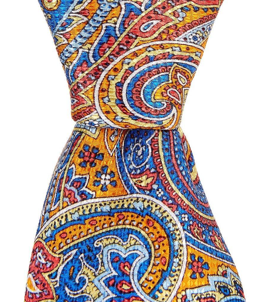 Cremieux Paisley 3 1/4#double; Woven Silk Tie Product Image