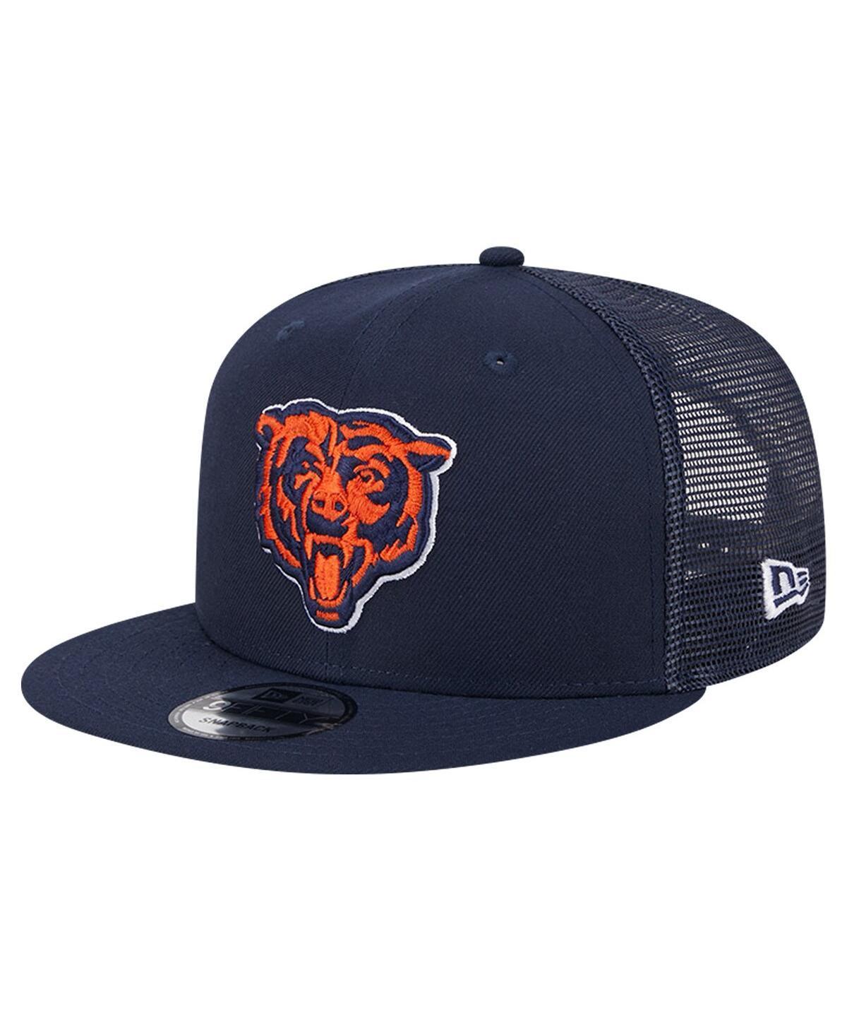 New Era Mens Navy Chicago Bears Main Trucker 9Fifty Snapback Hat Product Image