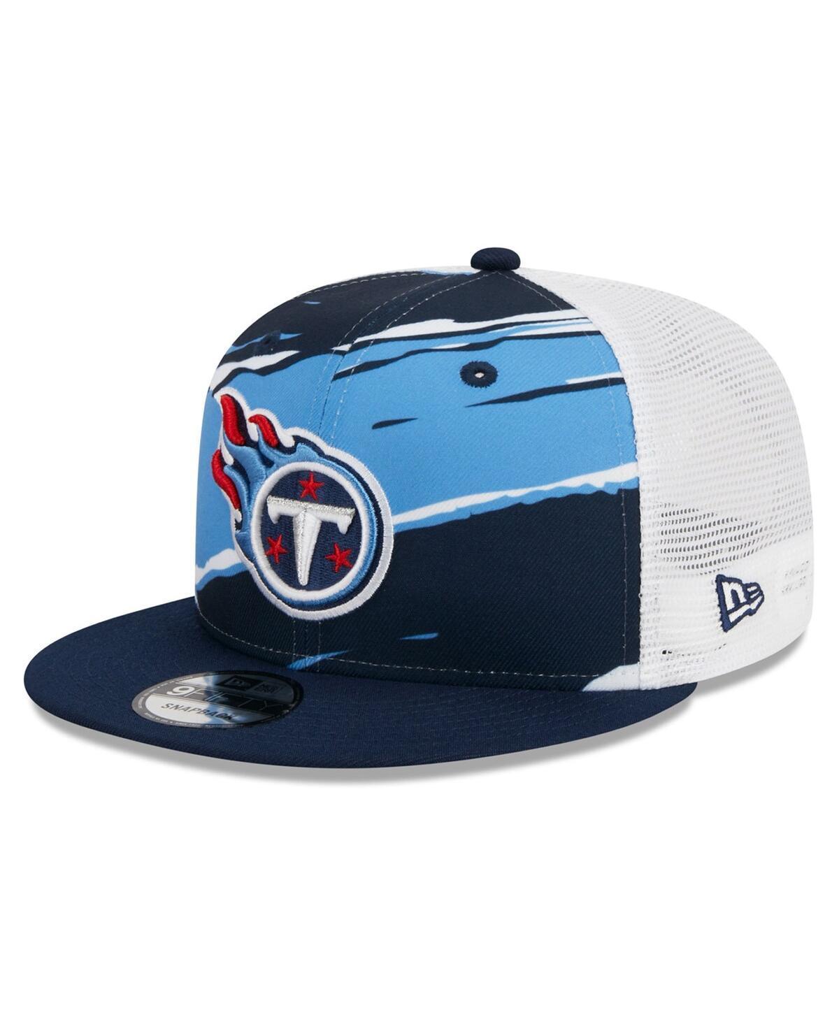 Mens New Era Tennessee Titans Tear Trucker 9FIFTY Snapback Hat, Blue Product Image