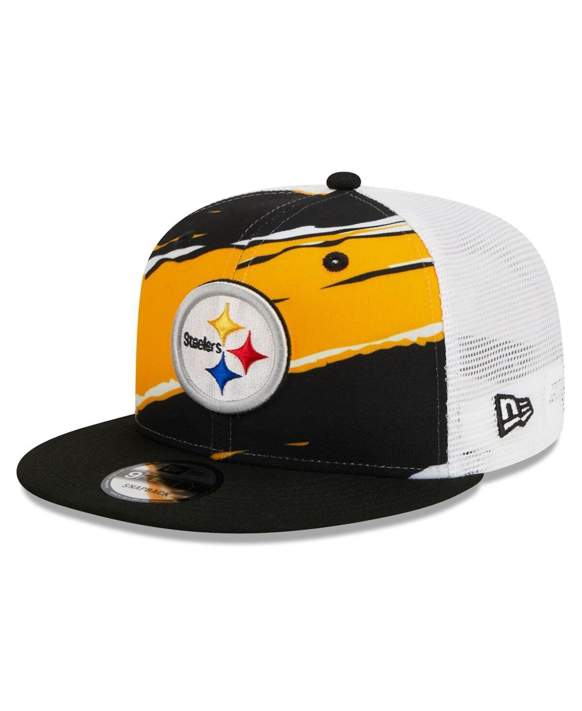 Mens New Era Pittsburgh Steelers Tear Trucker 9FIFTY Snapback Hat Product Image