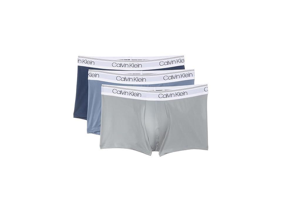 Calvin Klein Underwear Micro Stretch 3-Pack Low Rise Trunk (Spellbound/Flint Stone/Griffin w/ White WB) Men's Underwear Product Image