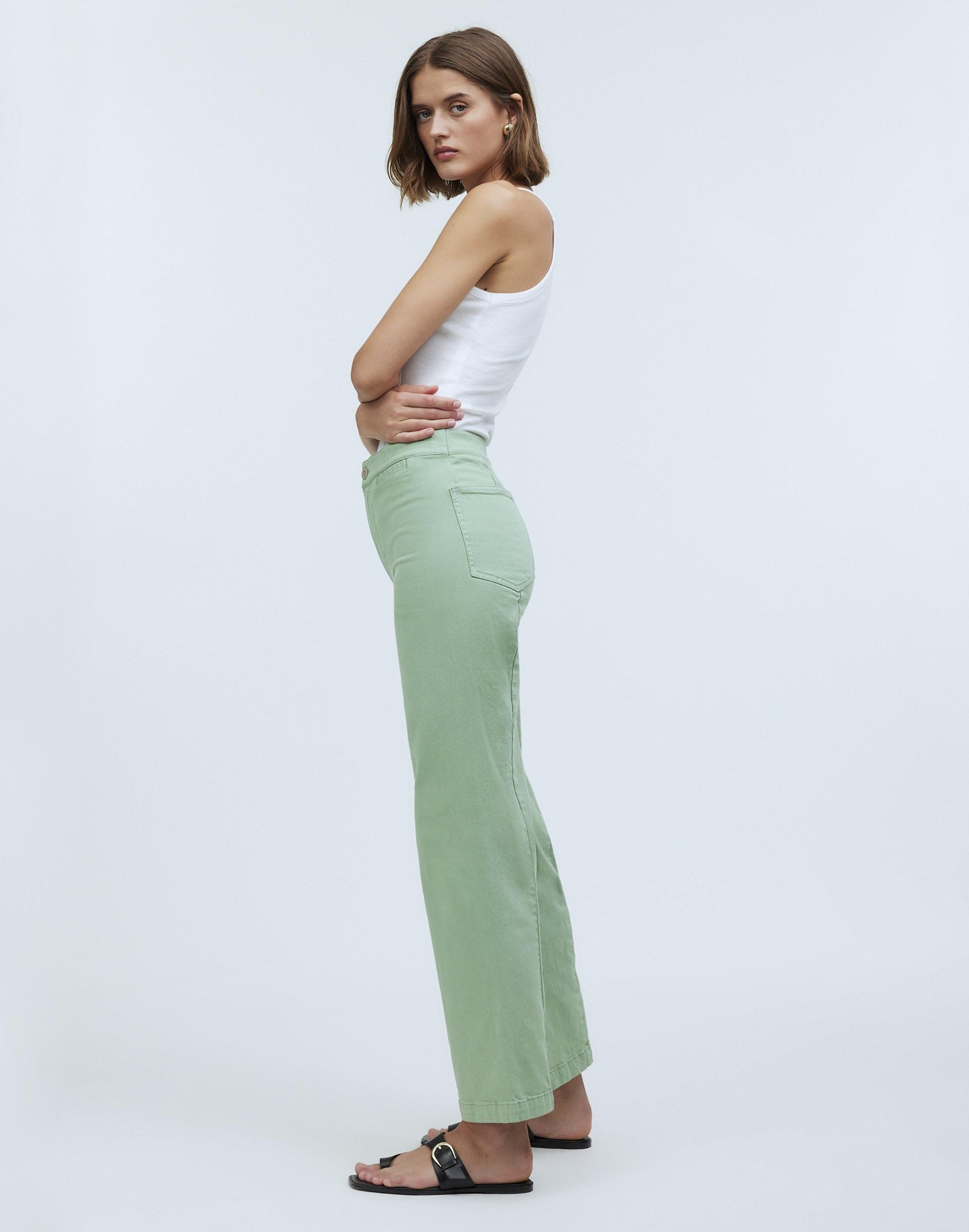 The Petite Emmett Wide-Leg Crop Pant in Garment Dye: Welt Pocket Edition Product Image