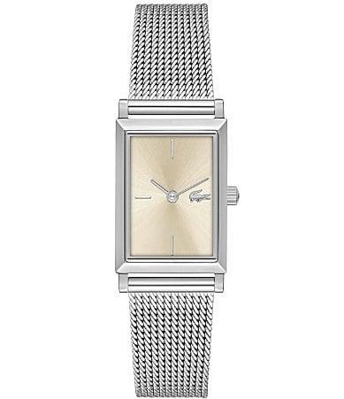 Lacoste Womens Catherine Two Hand Stainless Steel Mesh Bracelet Watch Product Image