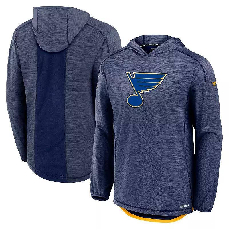 Mens Fanatics St. Louis Blues Authentic Pro Rink Lightweight Pullover Hoodie Product Image