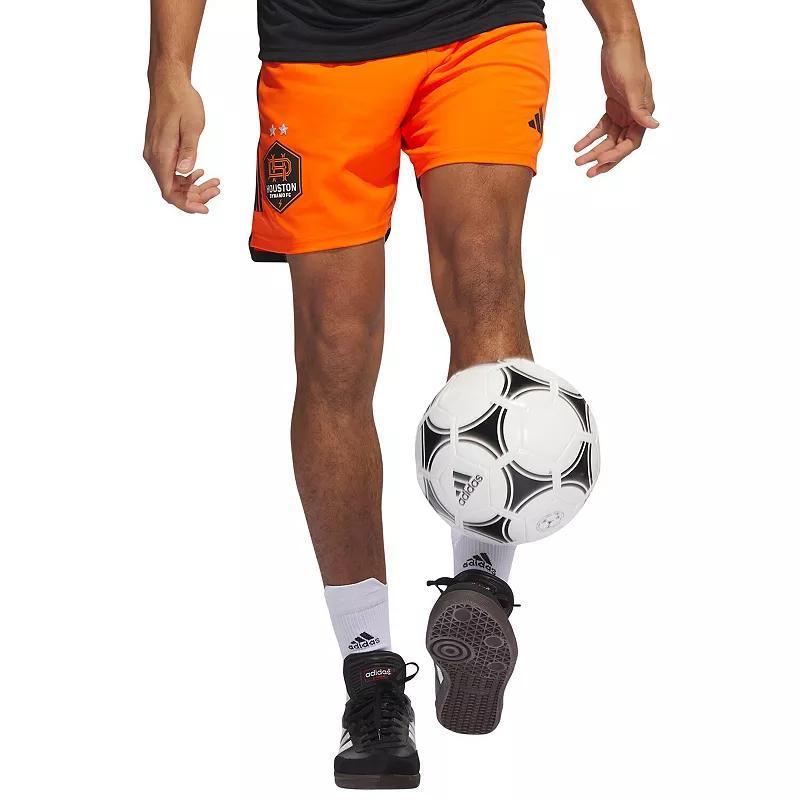 Mens adidas Orange Houston Dynamo FC 2023 Away AEROREADY Authentic Shorts Product Image