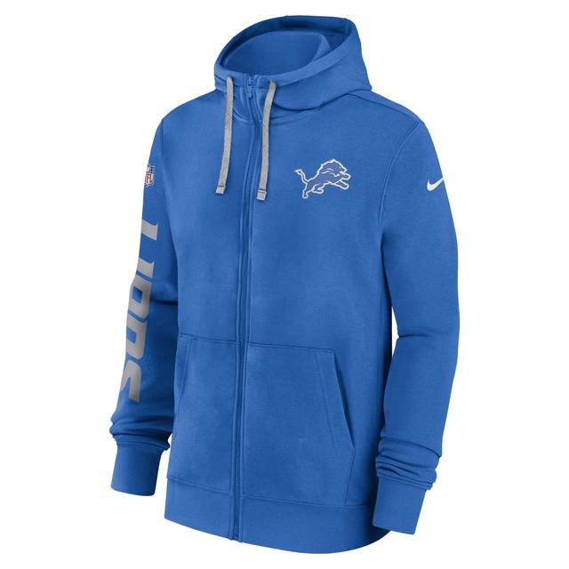 Detroit Lions Sideline Team Issue Club Nike Men's Full Zip Hoodie Product Image