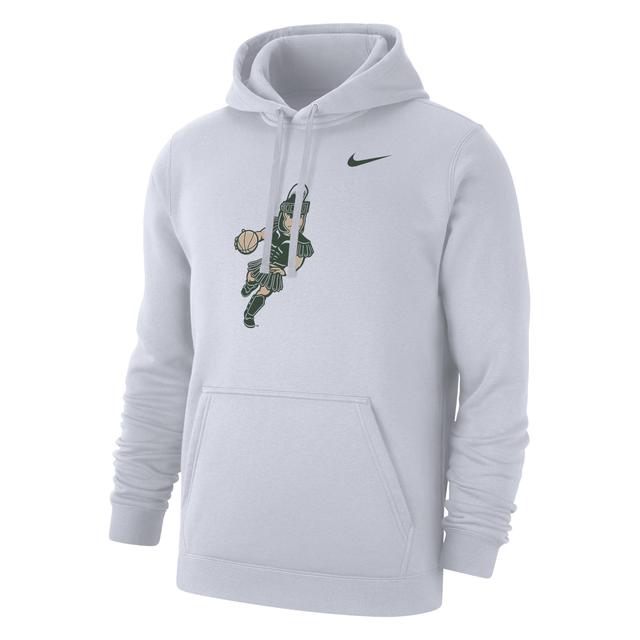 Michigan State Club Fleece Nike Mens College Pullover Hoodie Product Image