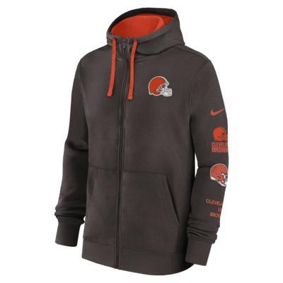 Cleveland Browns Club Nike Men's NFL Full-Zip Hoodie Product Image