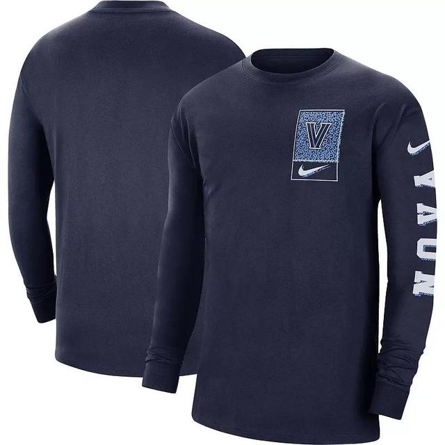 Mens Nike Navy Villanova Wildcats Seasonal Max90 2-Hit Long Sleeve T-shirt Product Image