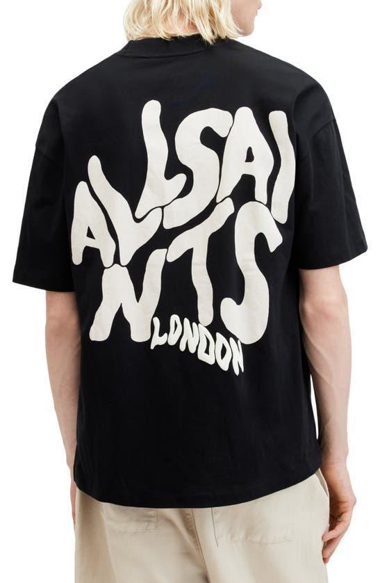 ALLSAINTS Orlando Cotton Graphic Tee In Washed Black Product Image