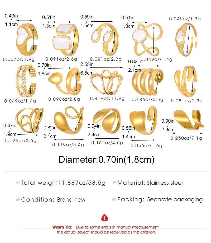 Metal Open Ring (Various Designs) Product Image