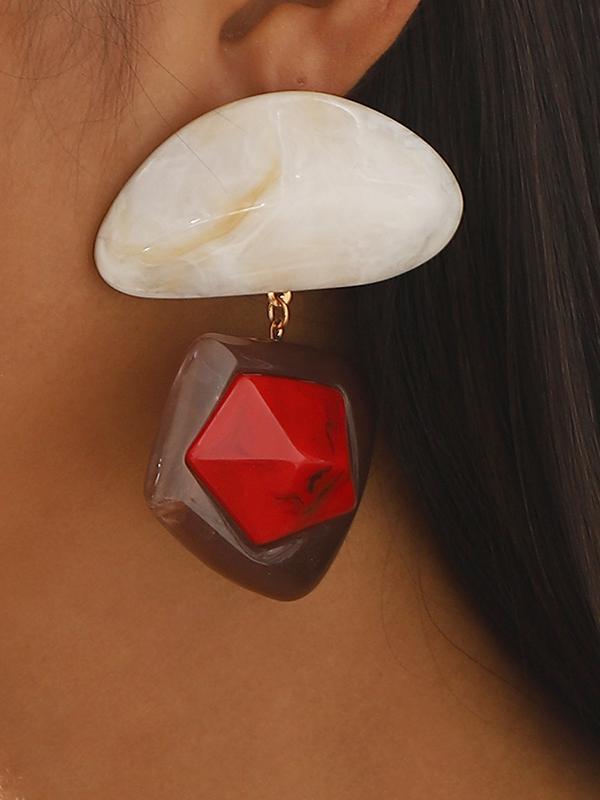 Geometric Drop Earrings Product Image