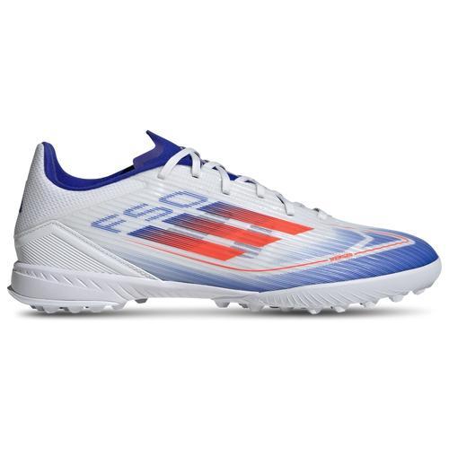 adidas Mens F50 League Turf - Soccer Shoes Lucid Blue/Solar Red/White Product Image