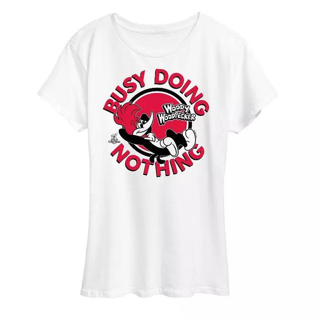 Womens Woody Woodpecker Doing Nothing Graphic Tee, Girls Product Image