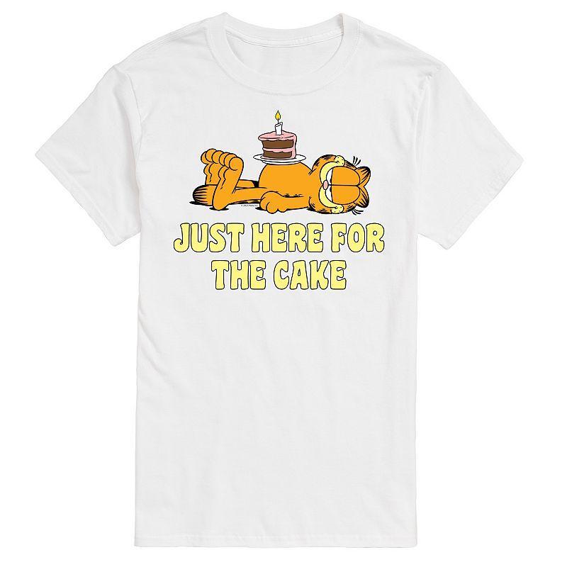 Big & Tall Garfield Here For Cake Graphic Tee, Mens Product Image