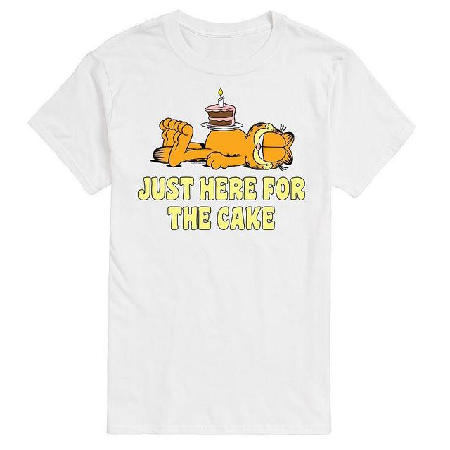 Mens Garfield Just Here For Cake Graphic Tee Product Image