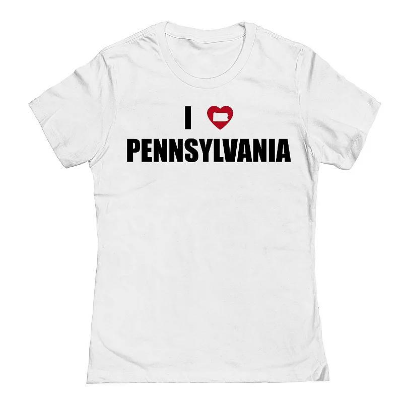 Juniors I Heart Pennsylvania Graphic Tee, Womens Product Image