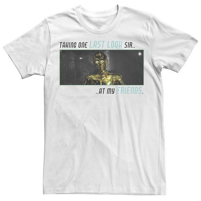 Mens Star Wars: The Rise Of Skywalker C-3PO Taking One Last Look Graphic Tee Product Image