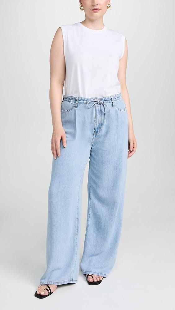 FRAME Super Drape Drawstring Wide Leg Jeans | Shopbop Product Image