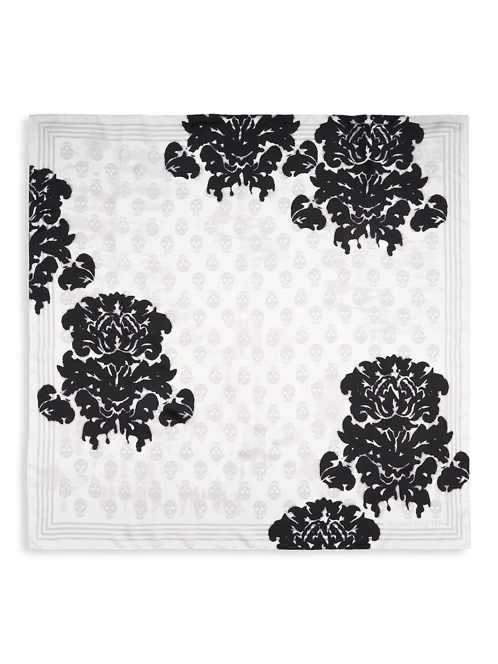 Womens Fo Bleach Damask Silk Scarf Product Image