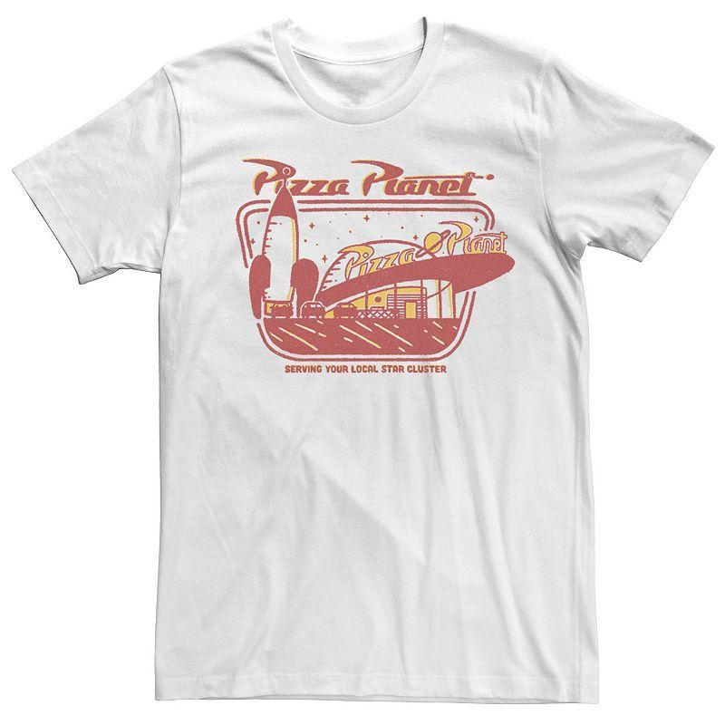 Fifth Sun Mens Pizza Planet Slice Short Sleeve Crew T-shirt Product Image