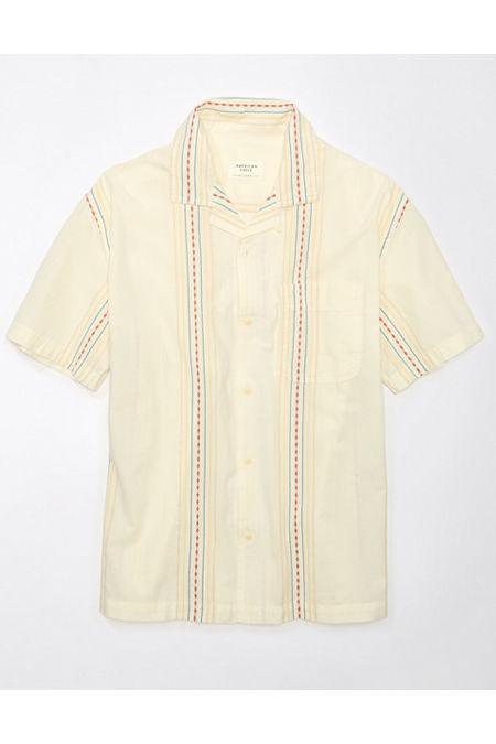 AE Striped Button-Up Poolside Shirt Men's Product Image