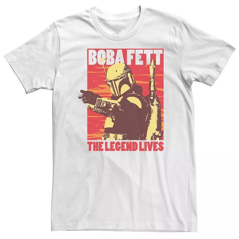 Big & Tall Star Wars Boba Fett The Legend Lives Good Bad Boba Tee, Mens Product Image