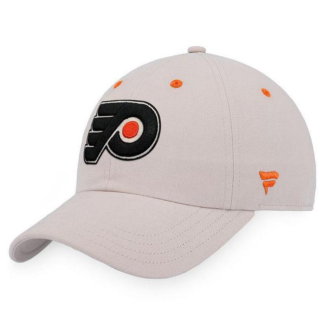 Mens Fanatics Khaki Philadelphia Flyers True Classic Adjustable Hat Product Image