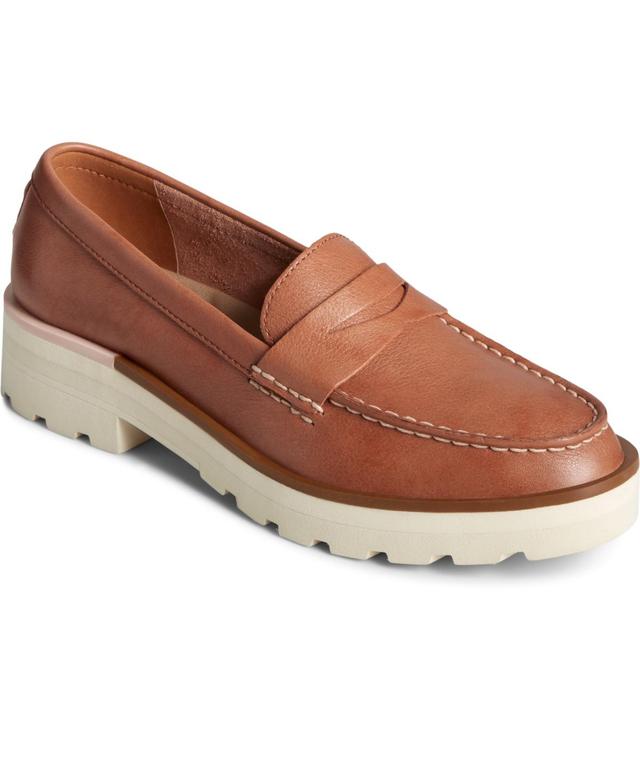 Sperry Chunky Sole Leather Penny Loafers Product Image