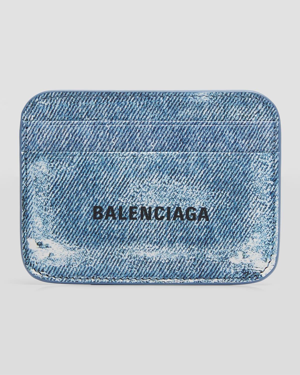 Balenciaga Logo Leather Cash & Card Holder Product Image