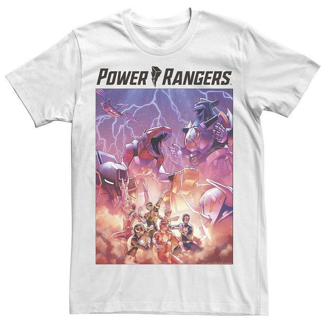 Big & Tall Power Rangers Battle Mech Poster Tee, Mens Product Image