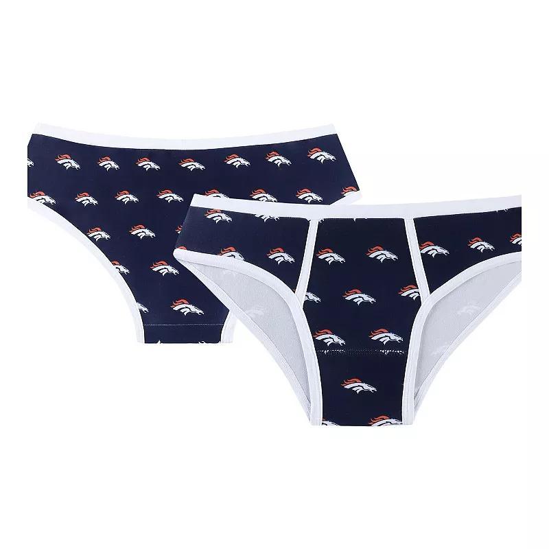 Womens Concepts Sport Navy Denver Broncos Gauge Allover Print Knit Panties Product Image